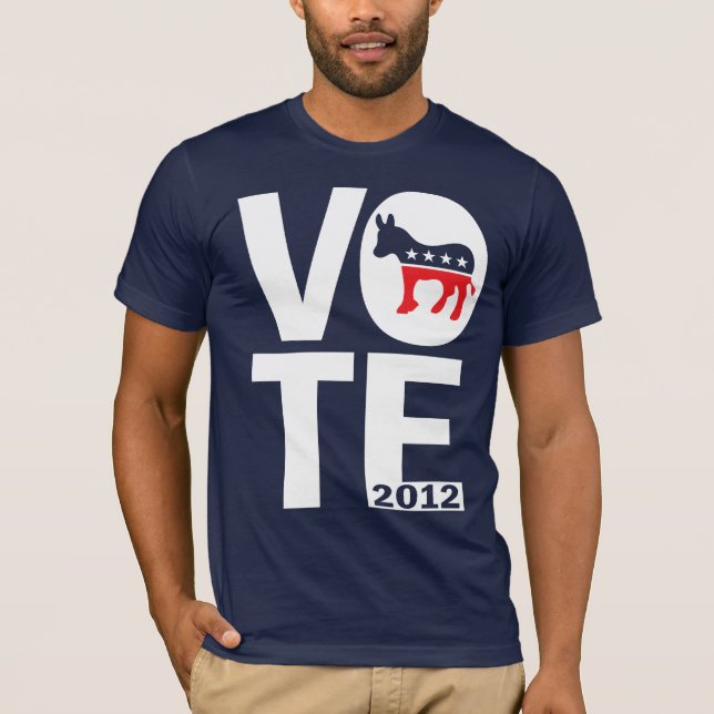 Abstimmung Demokrat 2012 T-Shirt (Vorderseite)