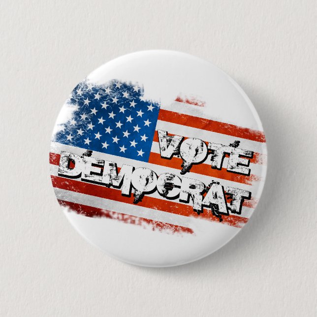 Abstimmung Demokrat Button (Vorderseite)