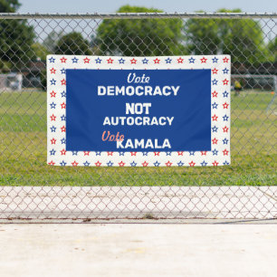 Abstimmung Demokratie Kamala Banner