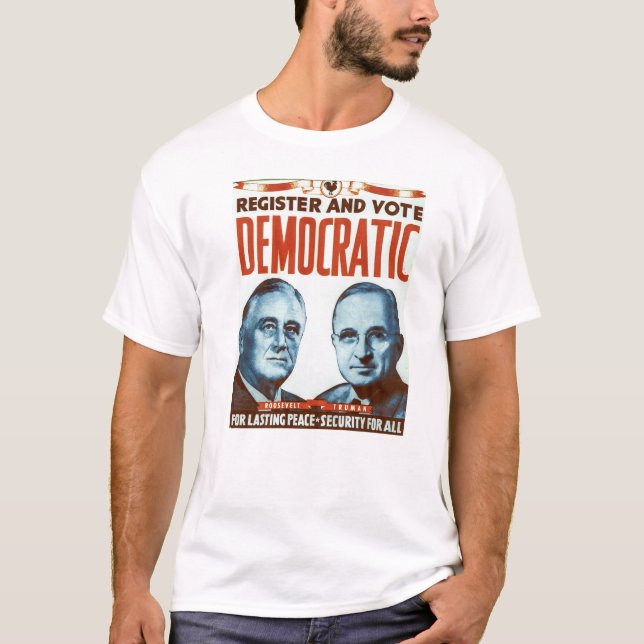 Abstimmung demokratisch T-Shirt (Vorderseite)