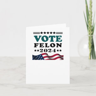 Abstimmung Felon 2024 Festgehaltener Felon-Sticker Karte