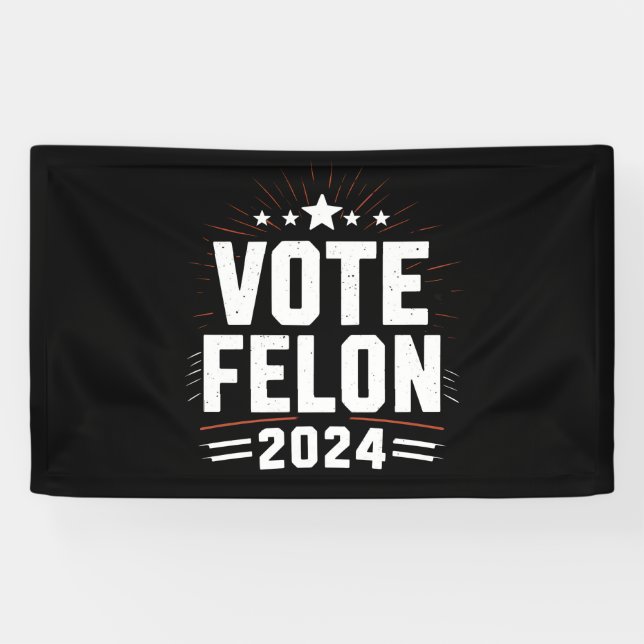 Abstimmung Felon Trump 2024 Sonstiges Wahlergebnis Banner (Horizontal)
