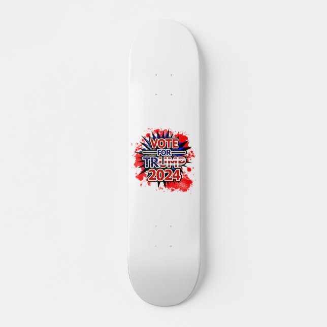 Abstimmung for Trump 2024 Blast Skateboard (Vorne)