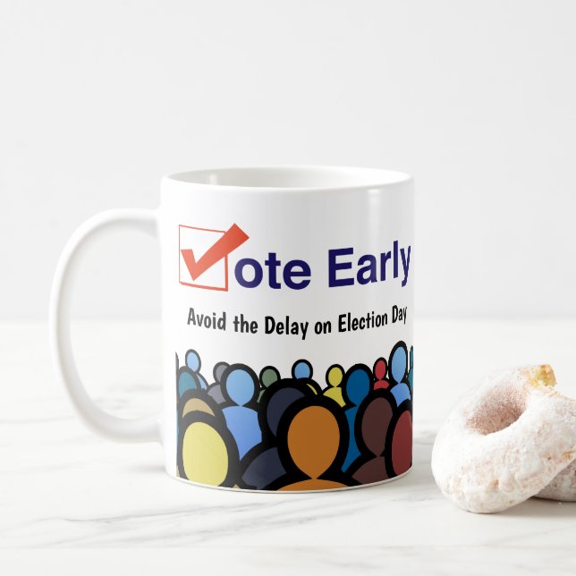 Abstimmung früh kaffeetasse (Mit Donut)