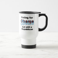 Abstimmung für Änderung-Obama-Reise-Tasse