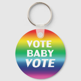 Abstimmung für Baby - Pride lgbtq Lgbt Regenbogenf Schlüsselanhänger