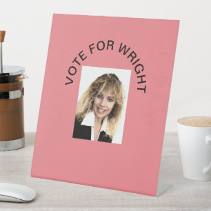 ABSTIMMUNG FÜR DAS SCHREIBPEDESTZEICHEN SOCKELSCHILD