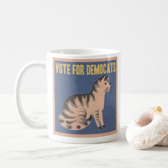 Abstimmung für Democats Kaffeetasse (Mit Donut)