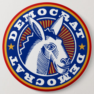 ABSTIMMUNG FÜR DEMOKRATEN BUTTON