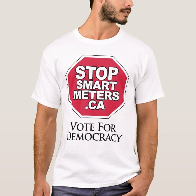 Abstimmung für Demokratie - stoppen Sie T-Shirt (Vorderseite)
