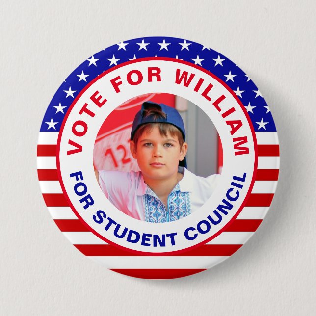 Abstimmung für den Präsidenten der Gruppe: Student Button (Vorderseite)