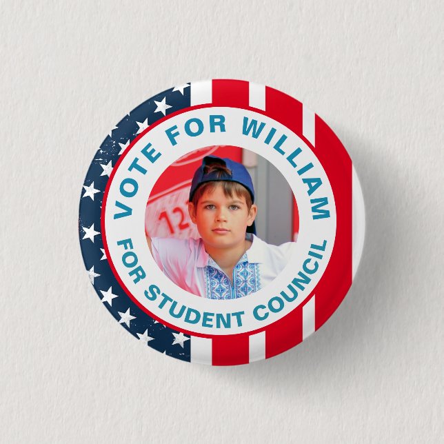 Abstimmung für den Präsidenten der Gruppe: Student Button (Vorderseite)