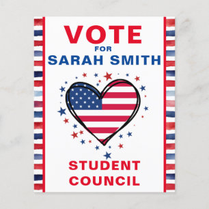 Abstimmung für den Präsidenten der Klasse: HERZ Flyer