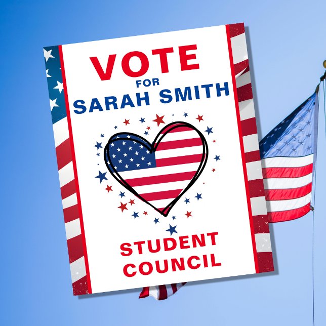 Abstimmung für den Präsidenten der Klasse: HERZ Flyer (Von Creator hochgeladen)