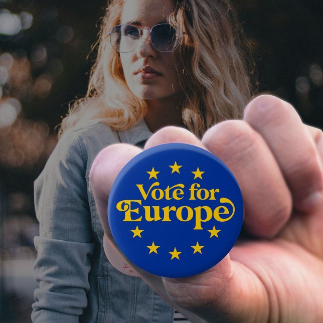 Abstimmung für die Wahlen zum künftigen Europa 202 Button (Von Creator hochgeladen)
