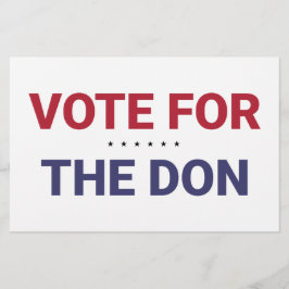 Abstimmung für Don (Wahl 2020 in den USA) Briefpapier