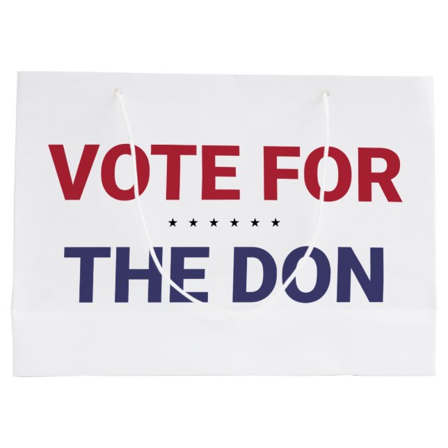 Abstimmung für Don (Wahl 2020 in den USA) Große Geschenktüte (Rückseite)