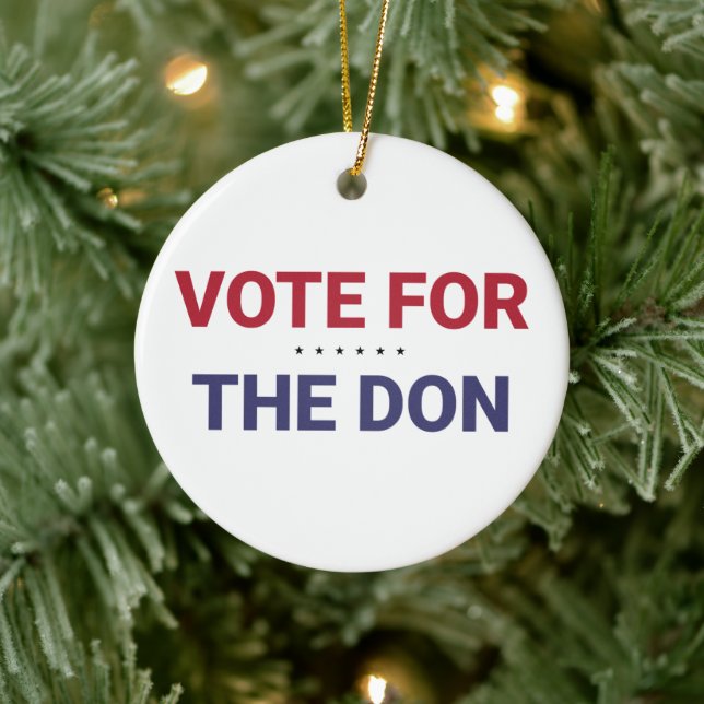 Abstimmung für Don (Wahl 2020 in den USA) Keramik Ornament (Baum)