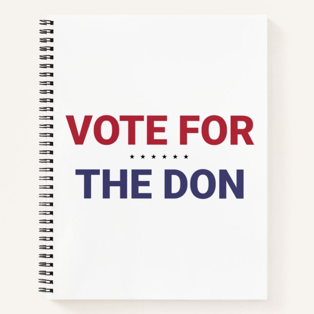 Abstimmung für Don (Wahl 2020 in den USA) Notizbuch (Vorderseite)