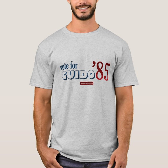 Abstimmung für Erwachsen-T-Shirt Guido '85 T-Shirt (Vorderseite)