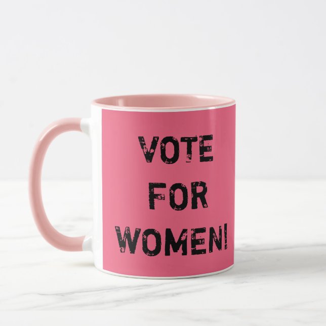 ABSTIMMUNG FÜR FRAUEN! Kaffee-Tasse Tasse (Links)