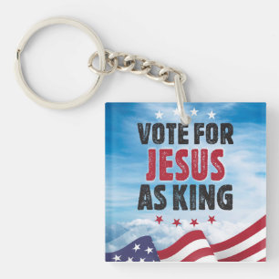 Abstimmung für Jesus als Präsidentschaftswahl 2024 Schlüsselanhänger