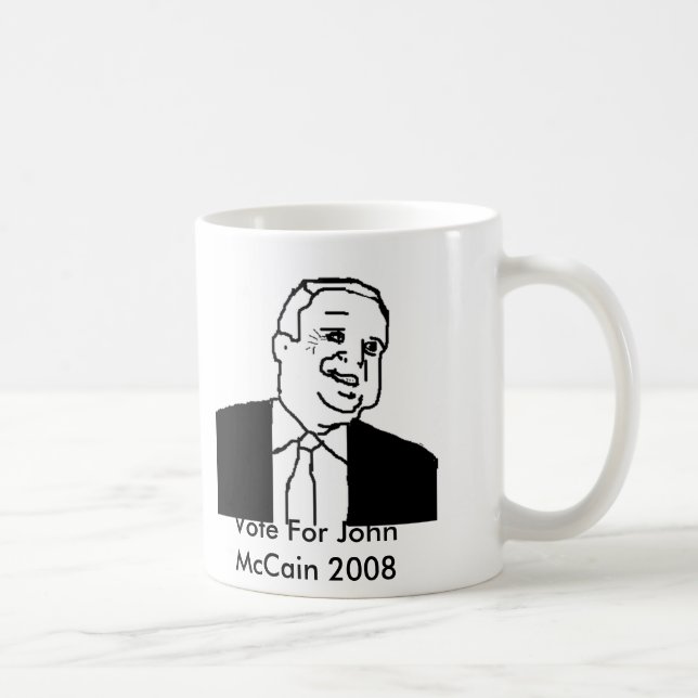 Abstimmung für John McCain Tasse (Rechts)