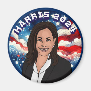 Abstimmung für Kamala Harris 2024 Magnet