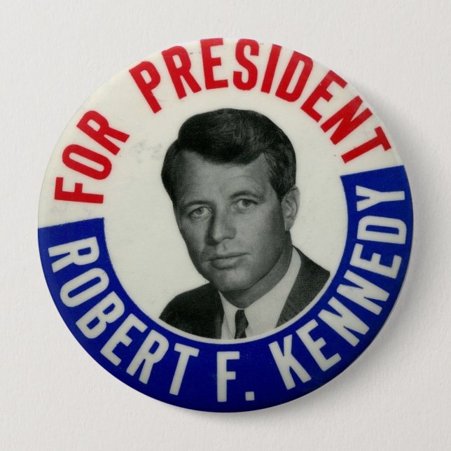 Abstimmung für Kennedy-Wahl-Knopf Button (Vorderseite)