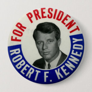 Abstimmung für Kennedy-Wahl-Knopf Button