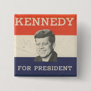 Abstimmung für Kennedy-Wahl-Knopf Button
