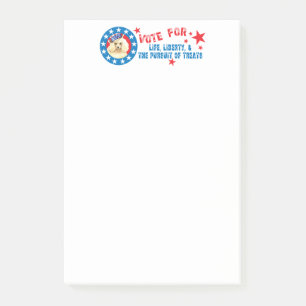 Abstimmung für Miniatur Poodle Post-it Klebezettel