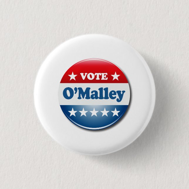Abstimmung für O'Malley 2016 Button (Vorderseite)