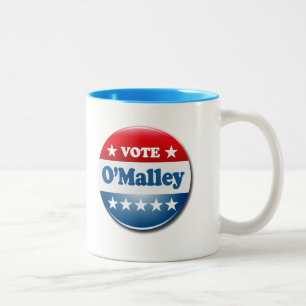 Abstimmung für O'Malley 2016 Zweifarbige Tasse