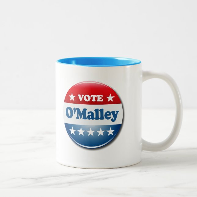 Abstimmung für O'Malley 2016 Zweifarbige Tasse (Rechts)