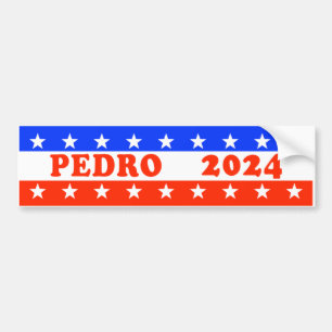 Abstimmung für Pedro 2024 Funny Political Autoaufkleber