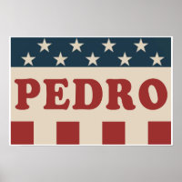 Abstimmung für Pedro Classic Vintag Retro-Kampagne