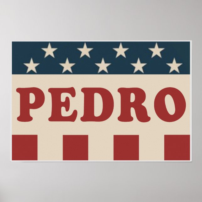 Abstimmung für Pedro Classic Vintag Retro-Kampagne Poster (Vorne)
