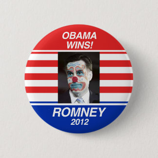 Abstimmung für Romney Button