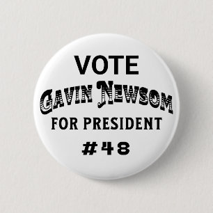 Abstimmung Gavin Newsom Button