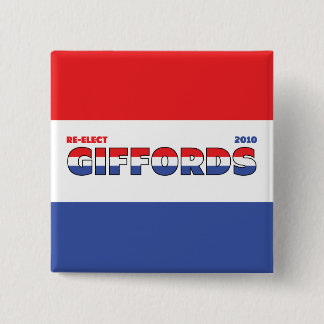 Abstimmung Giffords 2010 Wahlen rotes weißes und Button