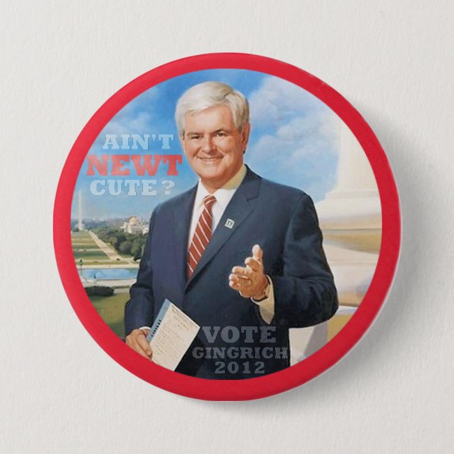 Abstimmung Gingrich 2012 Button (Vorderseite)