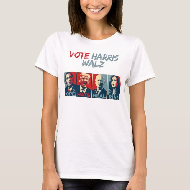 Abstimmung Harris Walz T-Shirt (Vorderseite)