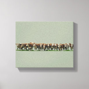 Abstimmung Herefords Leinwanddruck