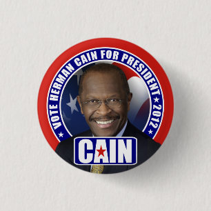 Abstimmung Herman Kain 2012 Button