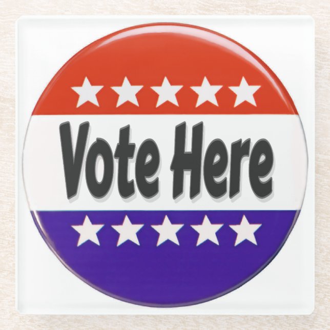 Abstimmung hier glasuntersetzer (Vorderseite)