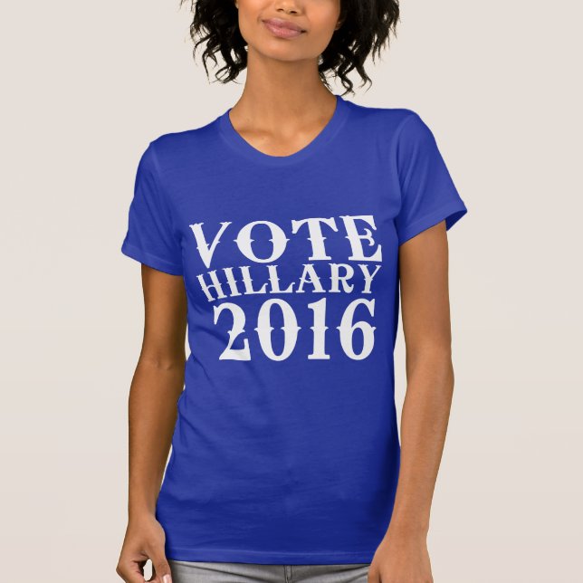 ABSTIMMUNG HILLARY CLINTON 2016 VINTAG T-Shirt (Vorderseite)