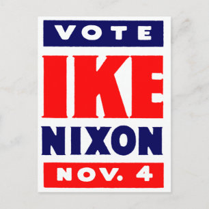 Abstimmung Ike, Nixon 1952 Postkarte