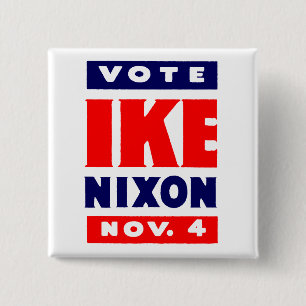 Abstimmung Ike, Nixon im Jahre 1952 Button