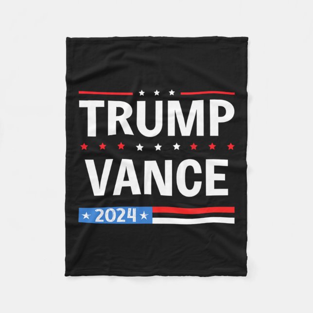 Abstimmung im Flag 47 Trump Vance 2024 VP-Vizepräs Fleecedecke (Vorderseite)